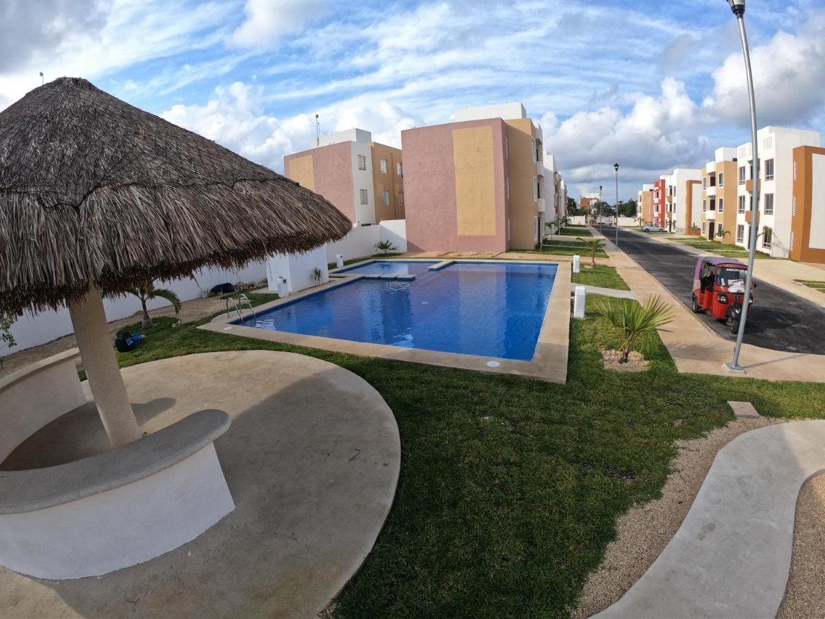 Departamento Equipado Appartement Cancún Buitenkant foto